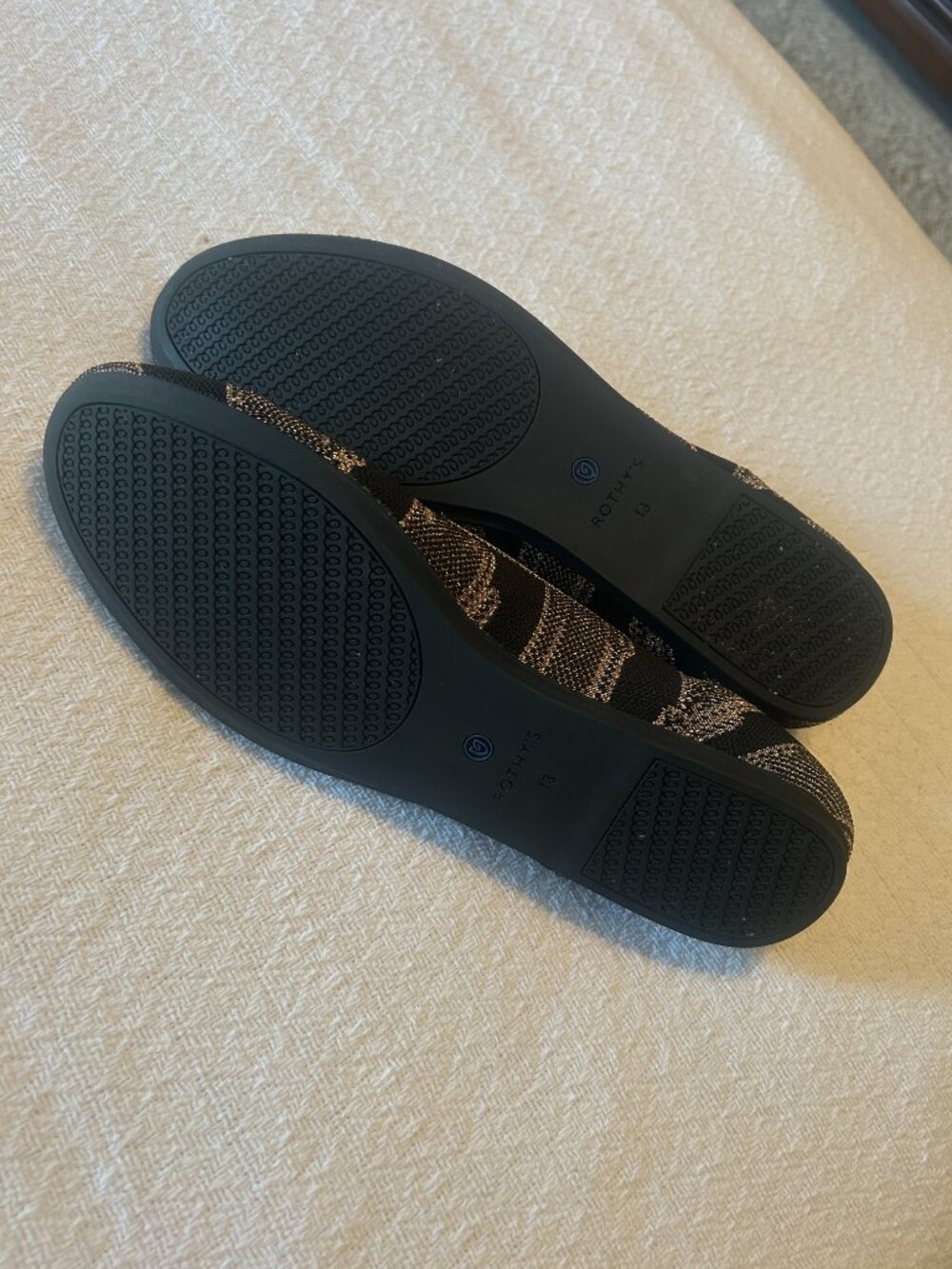 Rothy's Loafers Golden Shimmer Size 13 - Picture 2 of 6